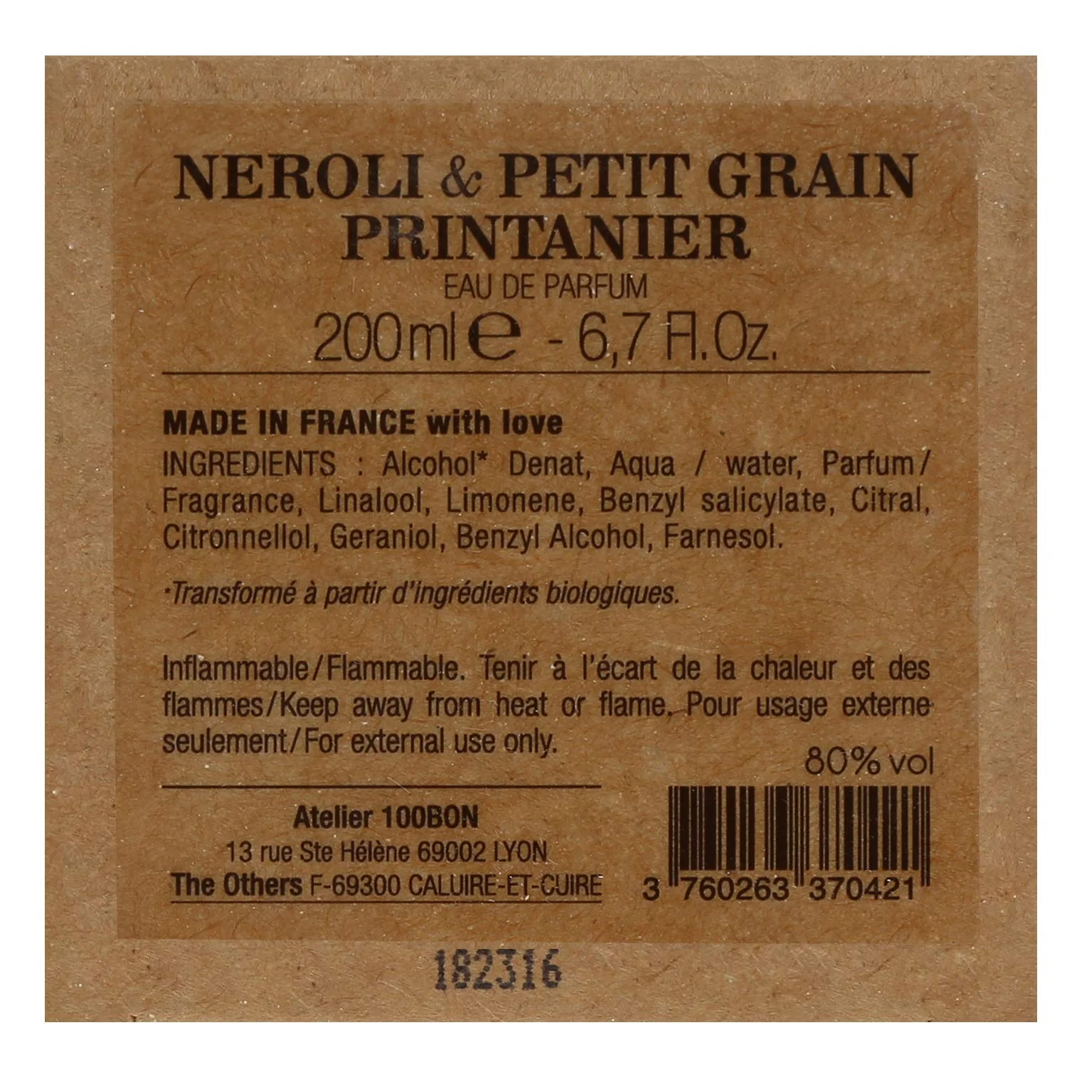 100BON Neroli & Petit Grain Printanier Eau de Parfum 200ml Refill - Image 5