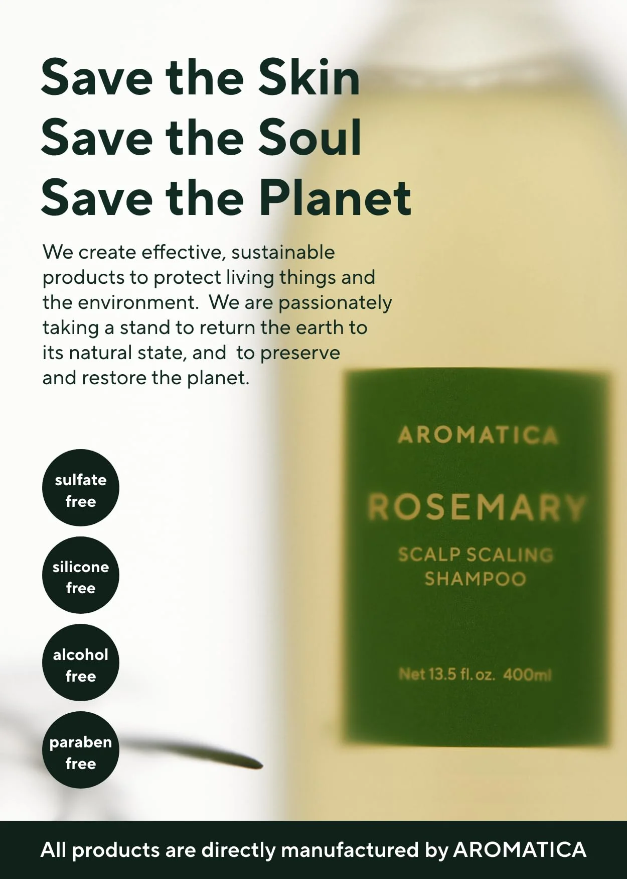 Aromatica Rosemary Scalp Scaling Shampoo 400ml - Image 7