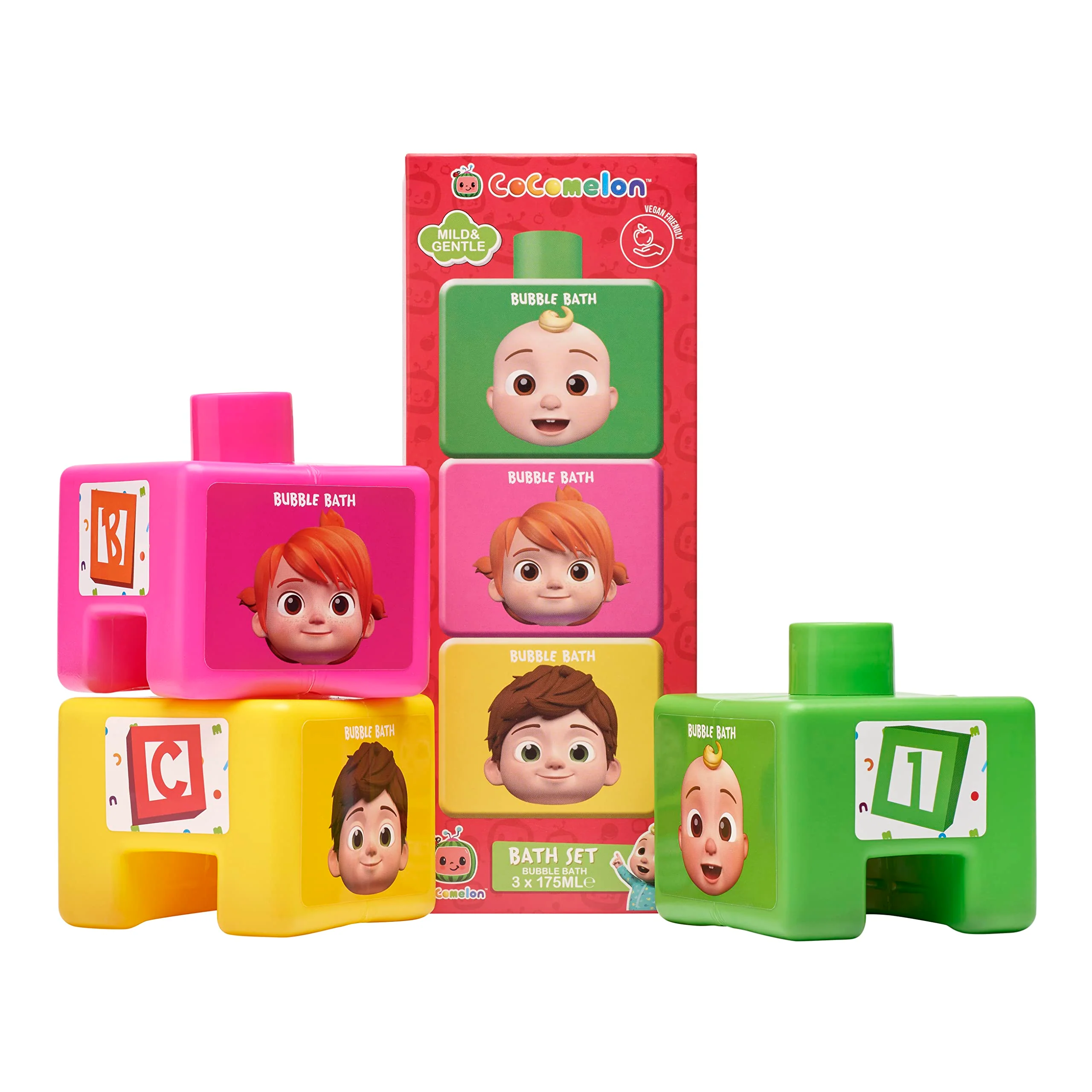 Cocomelon Stackable Bubble Bath 3 x 175ml - Image 3
