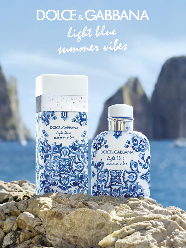 Dolce & Gabbana Light Blue Pour Homme Summer Vibes Eau de Toilette 125ml Spray - Image 5