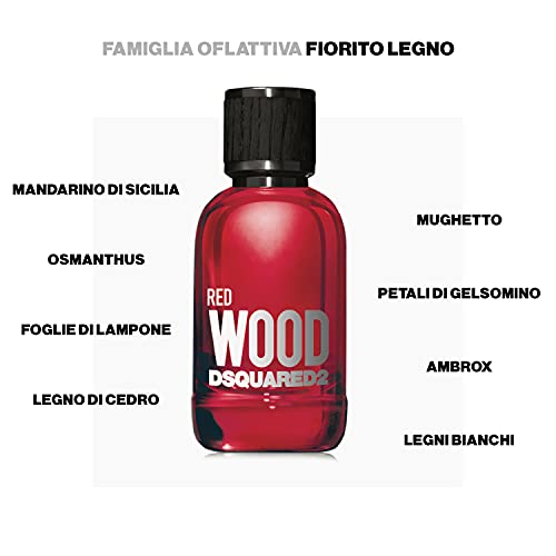 DSQUARED2 Red For Women Wood Eau De Toilette 50ml - Image 5