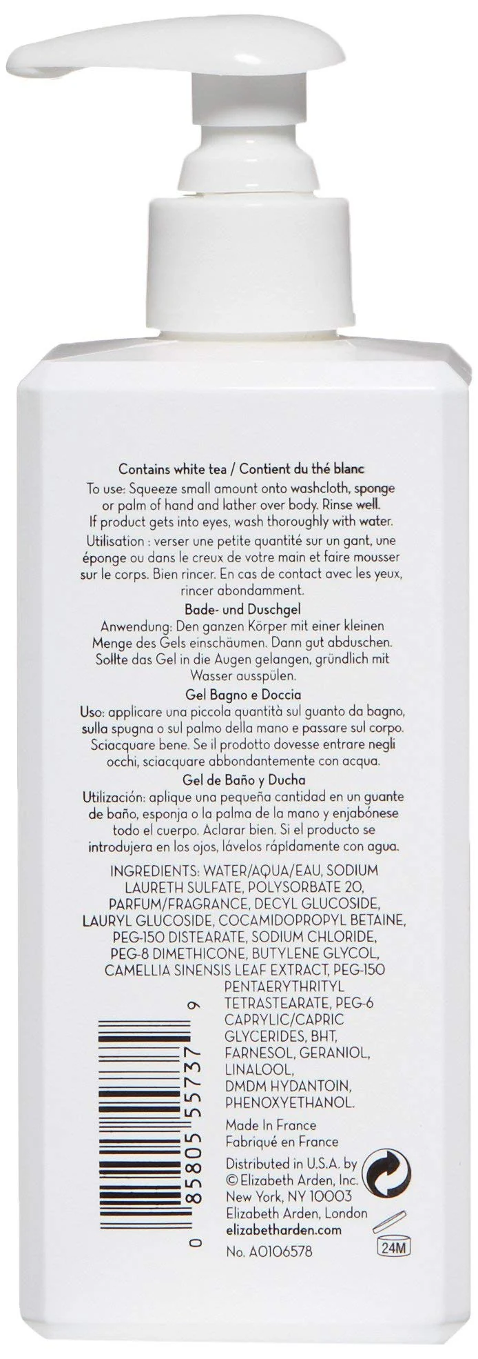 Elizabeth Arden White Tea Shower Gel 390ml - Image 2