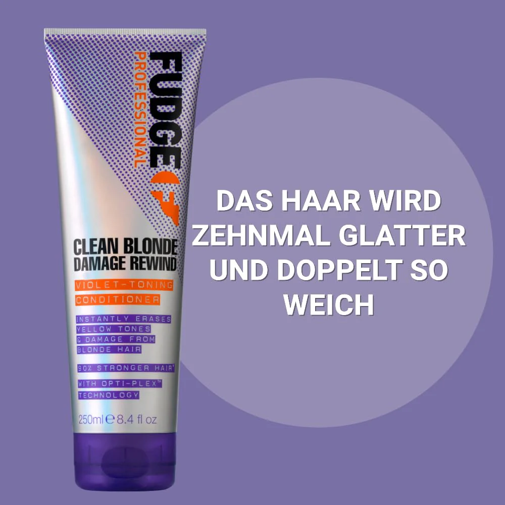 Fudge Clean Blonde Damage Rewind Violet Toning Conditioner 1000ml - Image 3