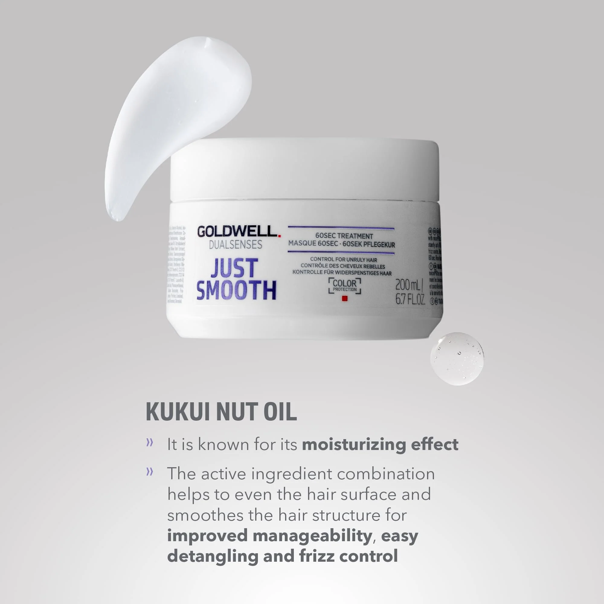 Goldwell Dualsenses Just Smooth 60 Second Hair Treatment 500ml - Image 3