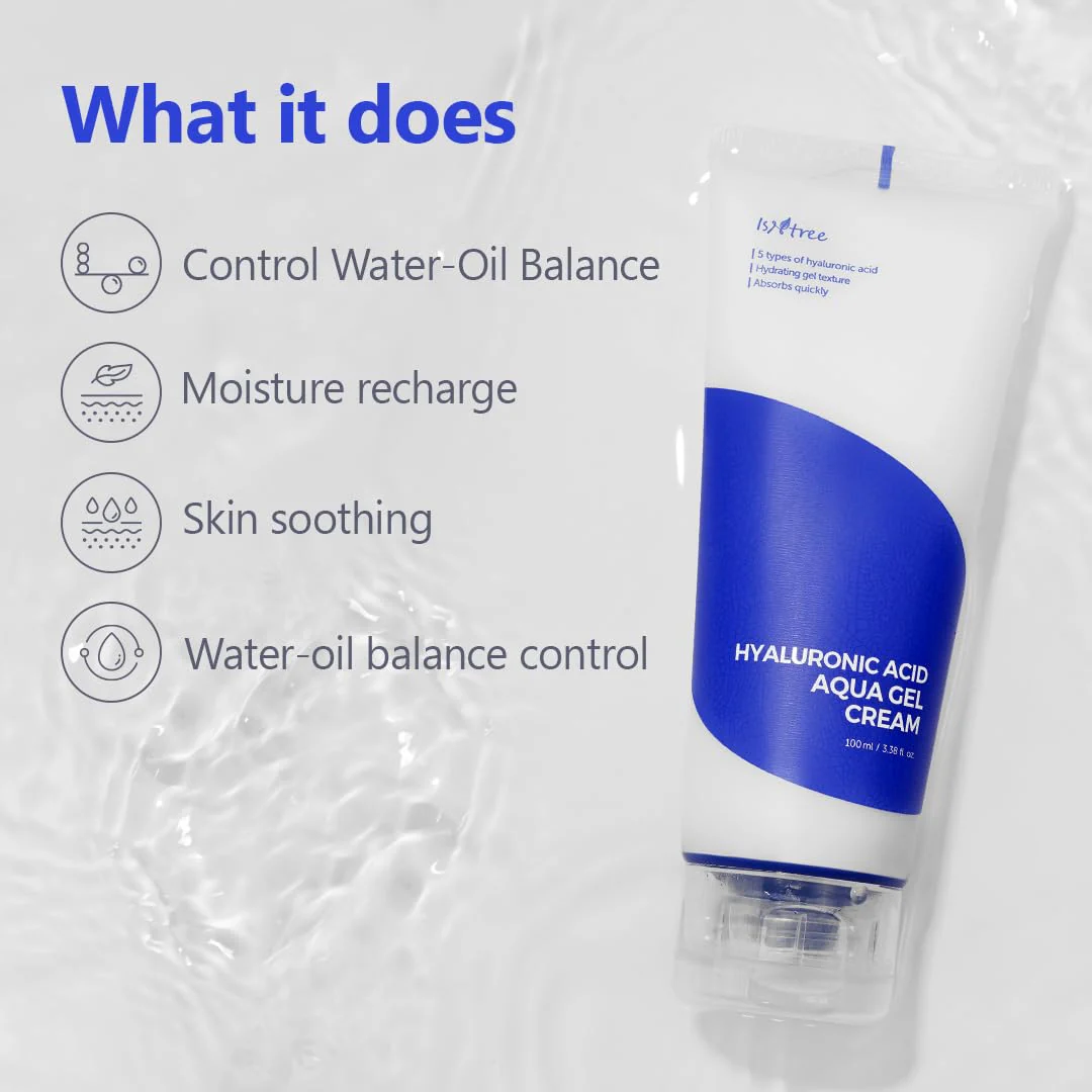 Isntree Hyaluronic Acid Aqua Gel Cream 100ml - Image 3