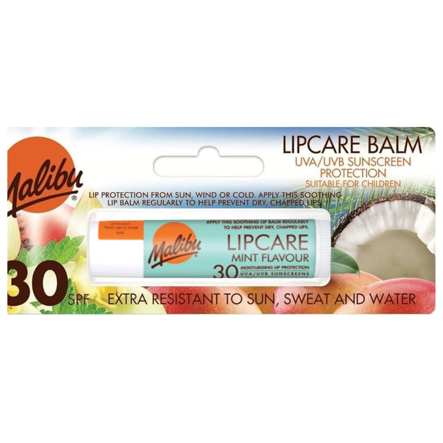 Malibu Lip Care Lip Balm SPF30 4g - Mint - Image 2