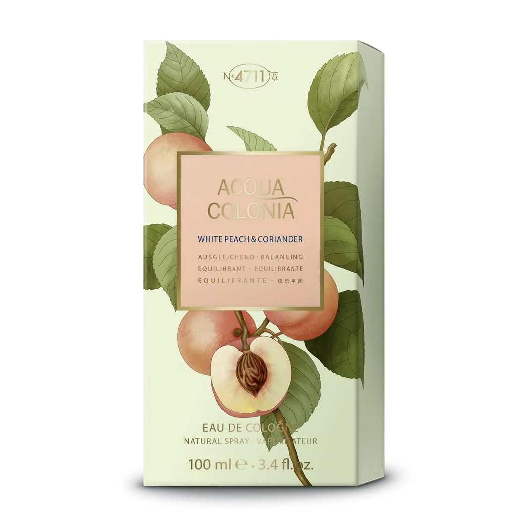 Mäurer & Wirtz 4711 Acqua Colonia White Peach & Coriander Eau de Cologne 100ml Spray - Image 3