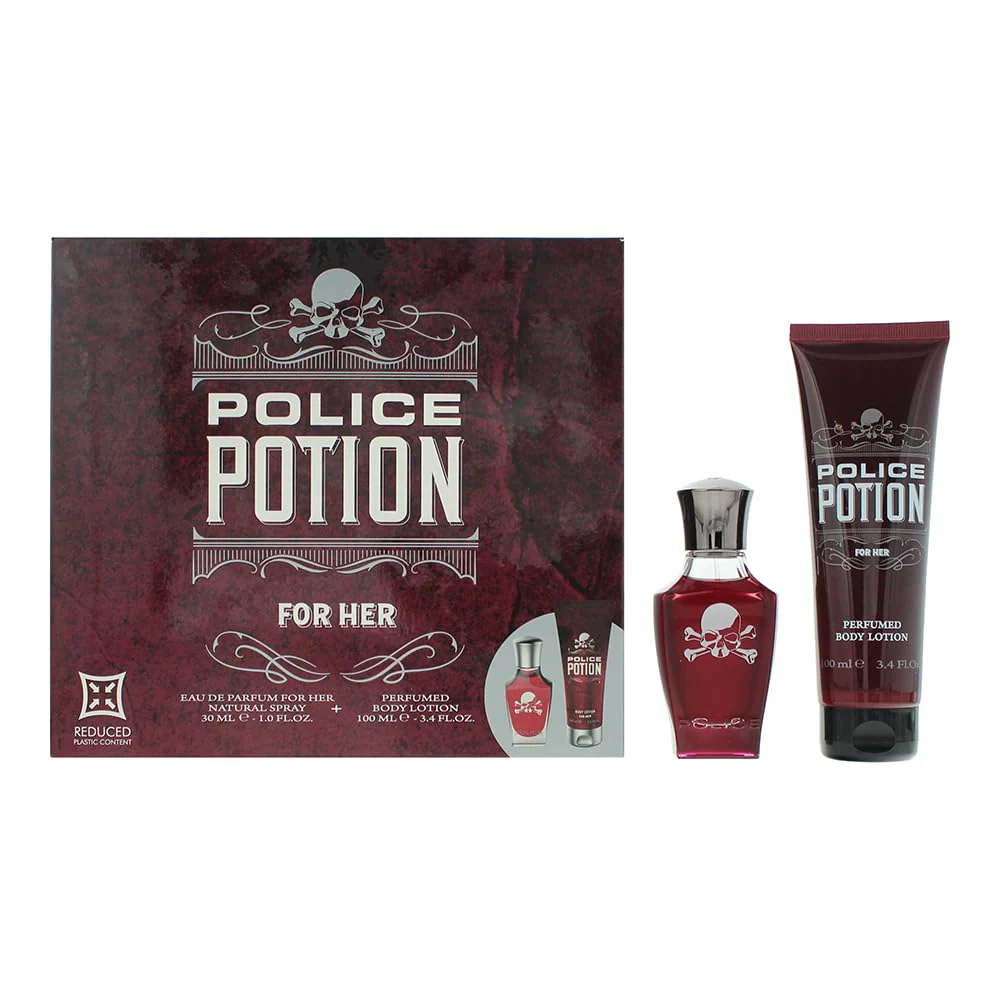 Police Potion For Her  Piece Gift Set: Eau De Parfum 30ml - Body Lotion 100ml - Image 2