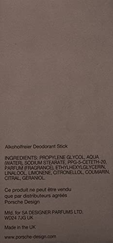 Porsche Design Palladium Alcohol Free Deodorant Stick 75ml - Image 3