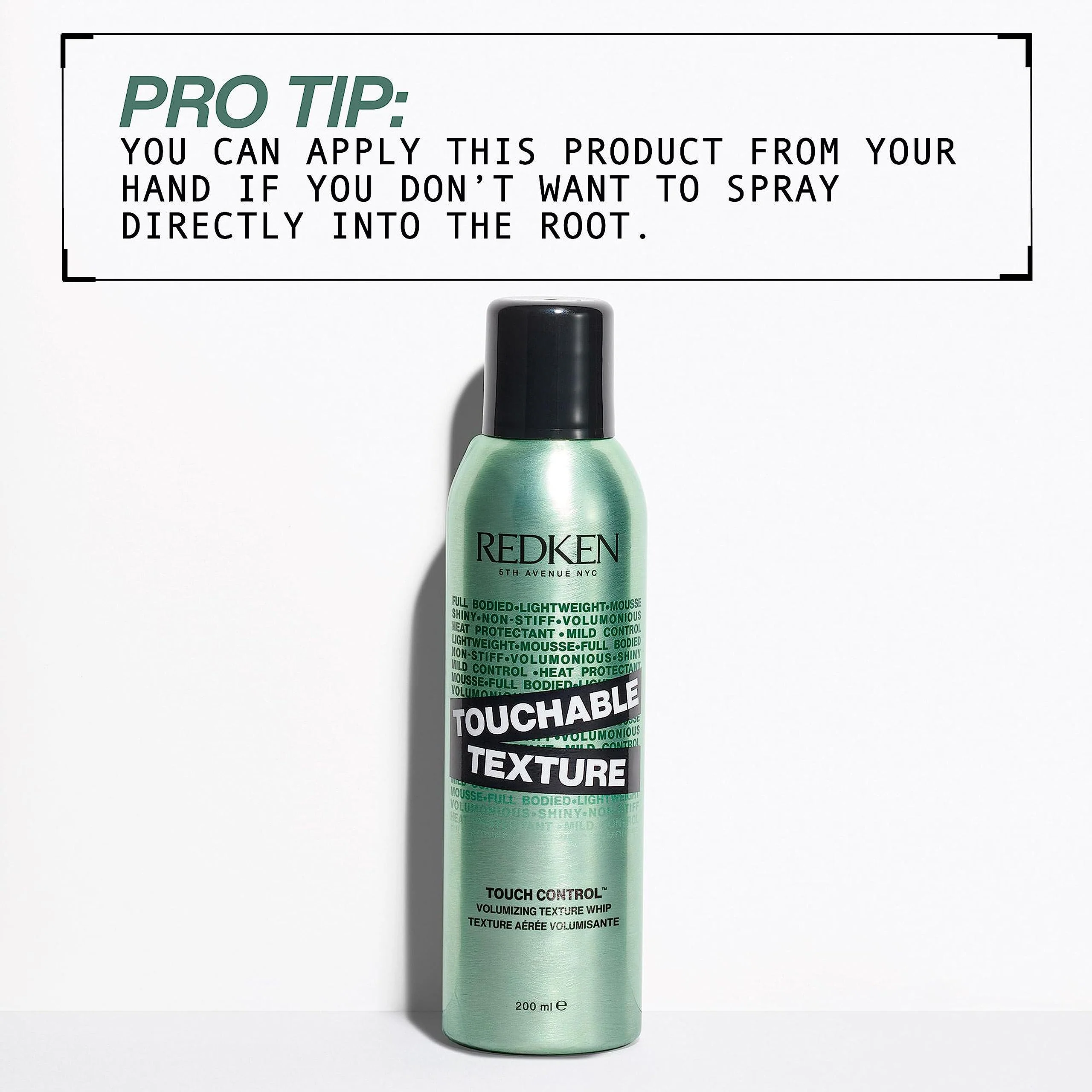 Redken Touchable Texture Mousse Spray 200ml - Image 4