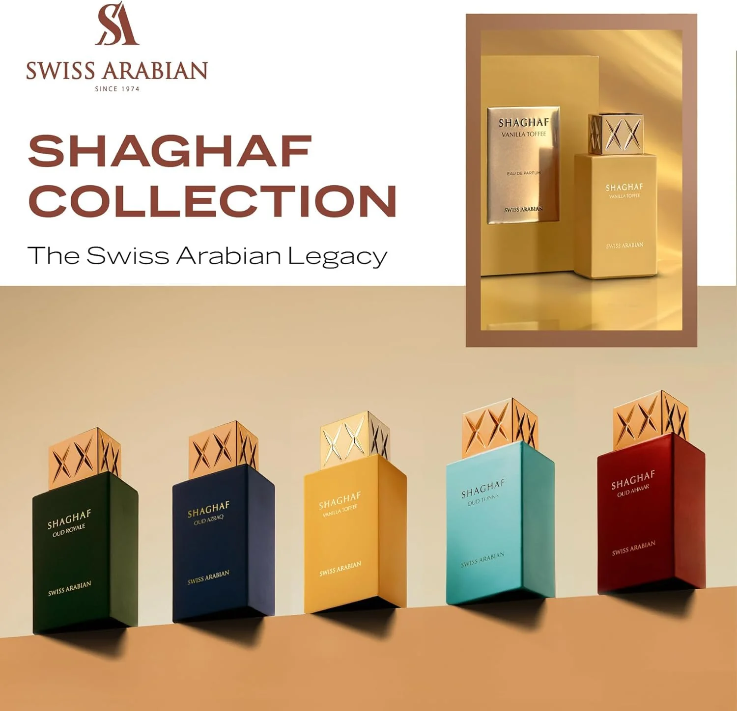 Swiss Arabian Shaghaf Vanilla Toffee Eau de Parfum 75ml Spray - Image 6