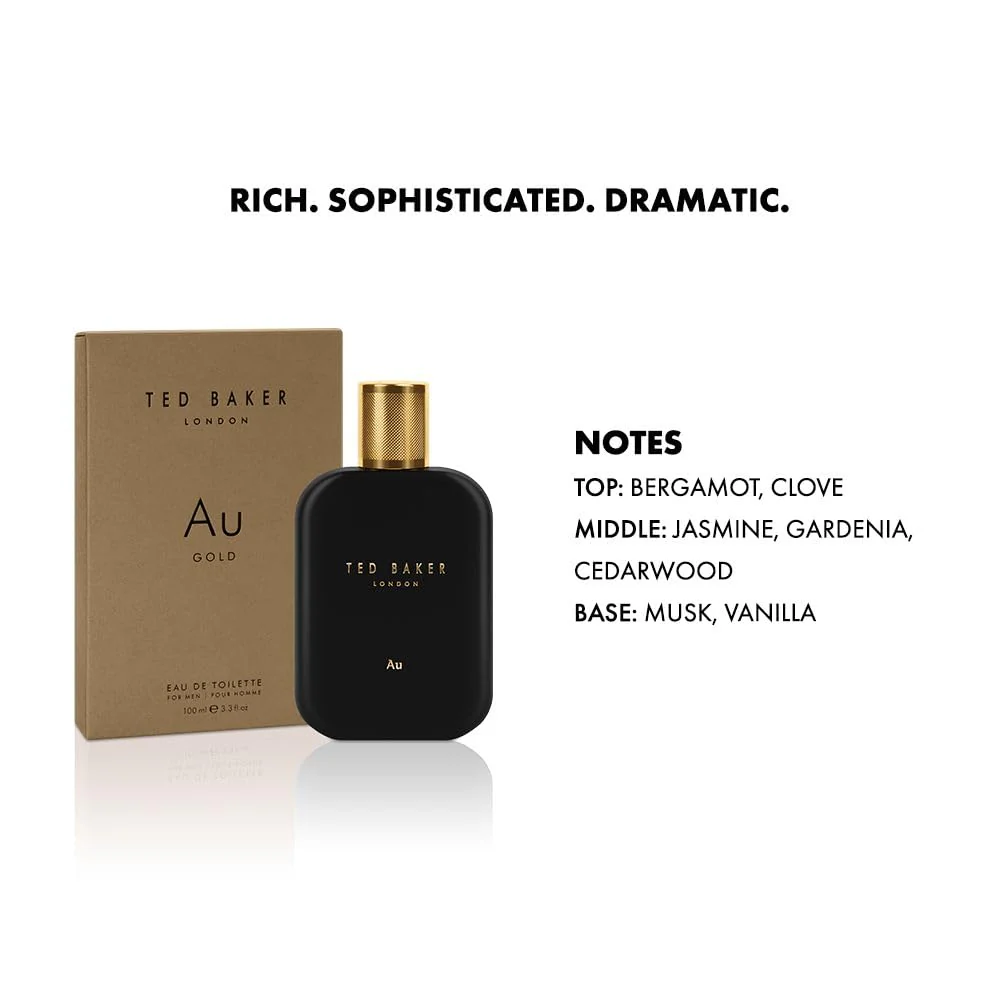 Ted Baker Au Gold Eau de Toilette 100ml Spray - Image 4