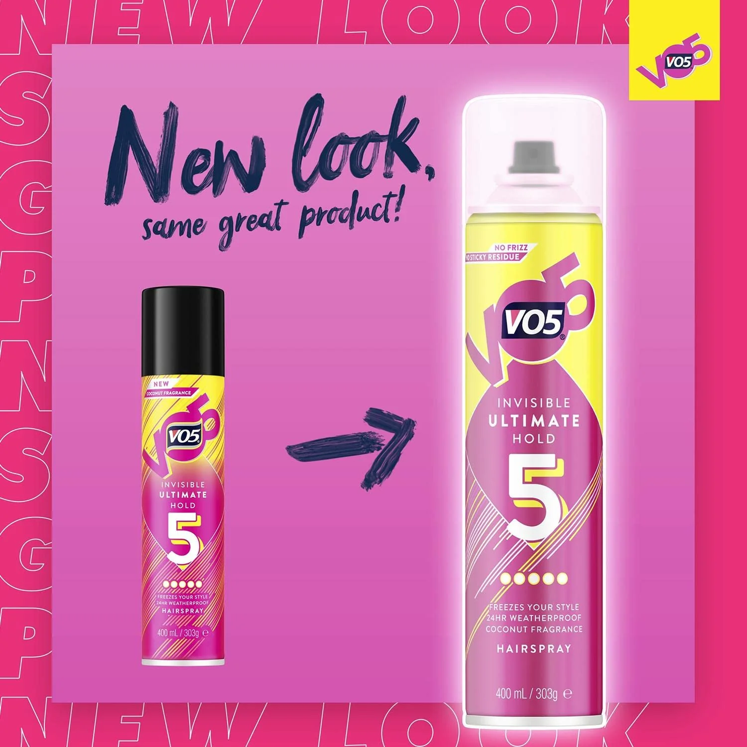 VO5 Invisible Ultimate Hold Hairspray 400ml - 5 - Image 3