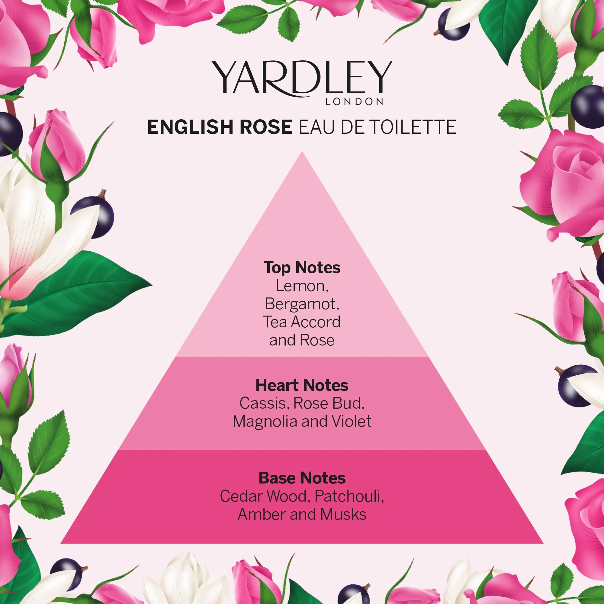 Yardley Fragrance English Rose Eau De Toilette - 50ml - Image 4