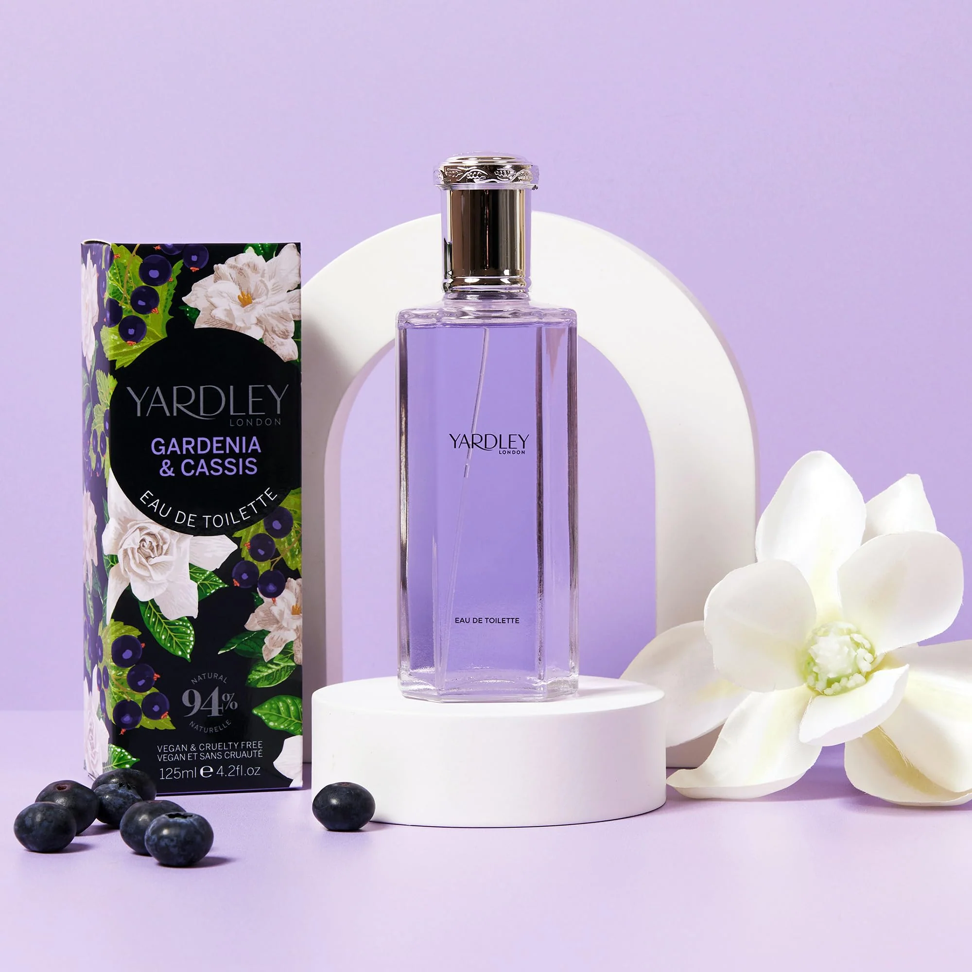 Yardley Gardenia & Cassis Eau de Toilette 125ml Spray - Image 3